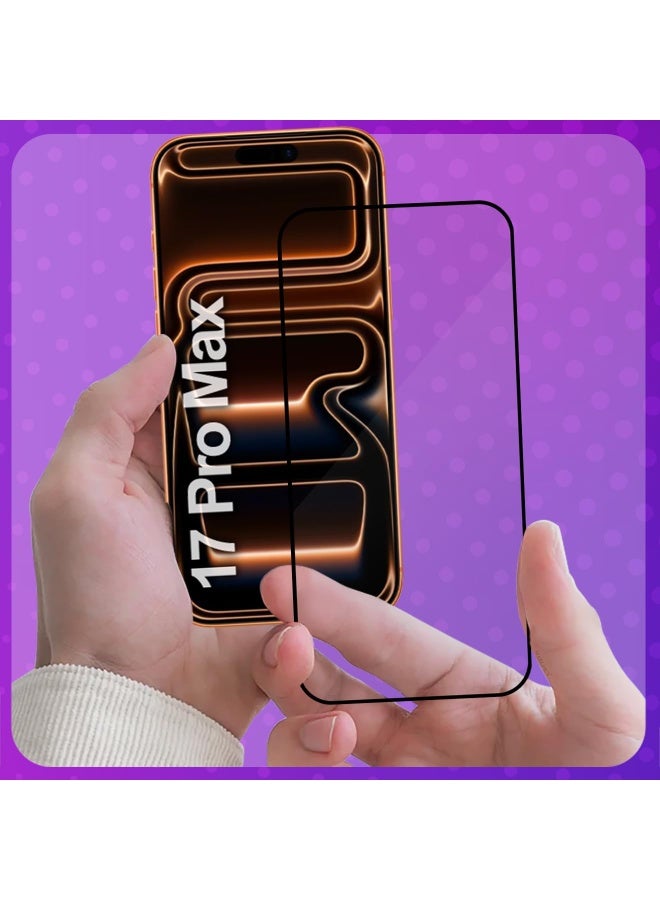 For iPhone 17 Pro Max Screen Protector Tempered Glass 3D, Protective Film Easy Installation Anti Scratch Bubble Free, 9H+ Hardness, Sensitive Touch... - Image 1