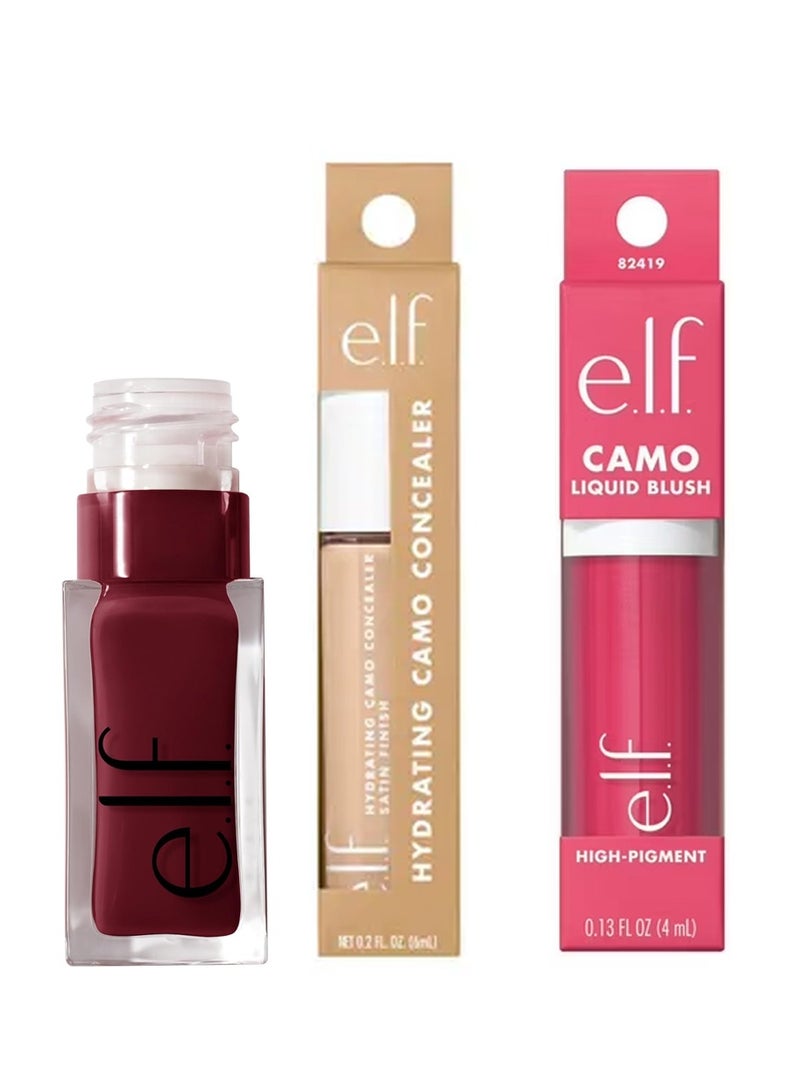 إلف برايمر باور جريب وكونسيلر مرطب ومخفي عيوب ومخفي عيوب ومخفي خدود سائل ومخفي