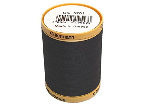 Gutermann Natural Cotton Thread Solids 876yd, Black - Image 5