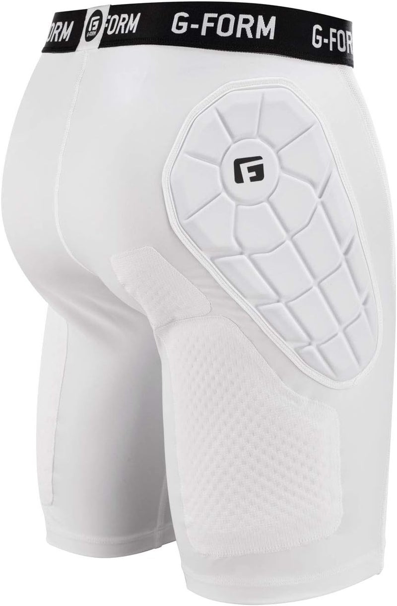 G-Form Elite Bandit Sliding Shorts, White, Youth S/M - Image 2