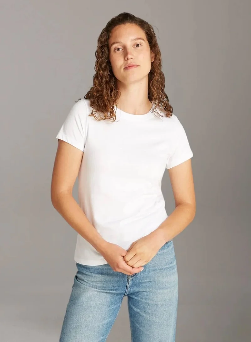 Slim Logo Collar T-Shirt