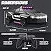 Innofans 122 Scale Remote Control Car All Terrain RC Police Car Toys with 24 GHz Remote Control Toy Trucks for Boys Aged 3 4 5 6 7 RC Cars Race with Lights Birthday Gifts for Kids 812 Black - Image 4