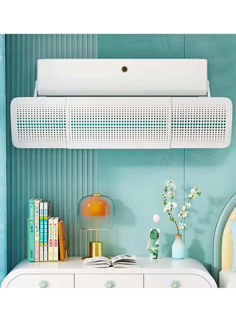 فايلكس موزع هواء مكيف سبليت عاكس تيار هواء مكيف الهواء، عاكس تيار هواء عاكس ， عاكس تدفق قابل للتعديل يمنع تيار الهواء من النفخ مباشرة، قابل للتطبيق على زجاج مكيف الهواء القابل للسحب في المكتب/المكتب المنزلي - Image 2