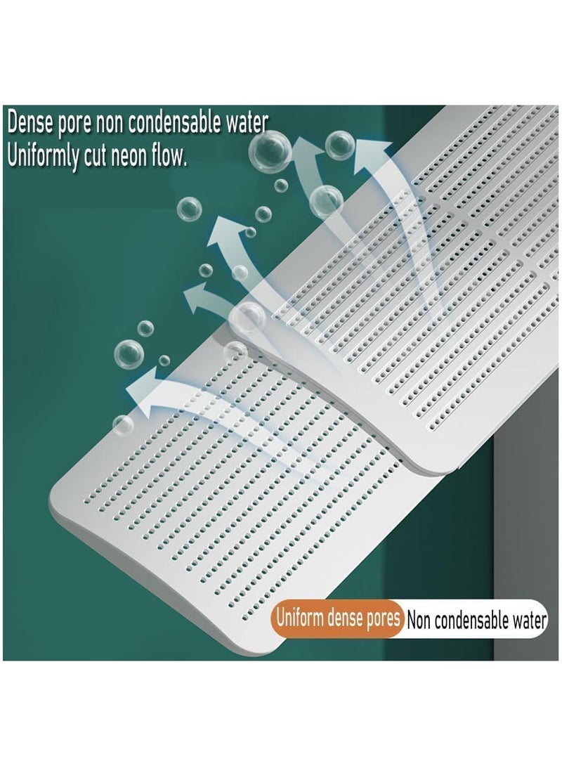 فايلكس موزع هواء مكيف سبليت عاكس تيار هواء مكيف الهواء، عاكس تيار هواء عاكس ， عاكس تدفق قابل للتعديل يمنع تيار الهواء من النفخ مباشرة، قابل للتطبيق على زجاج مكيف الهواء القابل للسحب في المكتب/المكتب المنزلي - Image 3