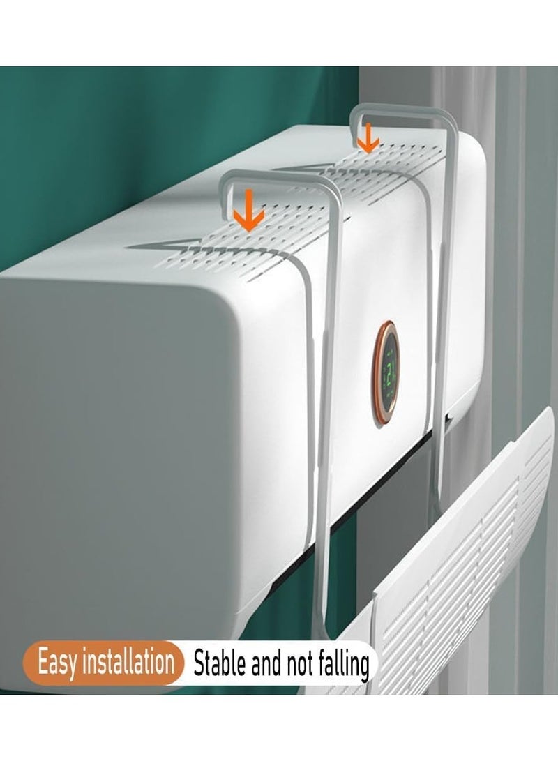 فايلكس موزع هواء مكيف سبليت عاكس تيار هواء مكيف الهواء، عاكس تيار هواء عاكس ， عاكس تدفق قابل للتعديل يمنع تيار الهواء من النفخ مباشرة، قابل للتطبيق على زجاج مكيف الهواء القابل للسحب في المكتب/المكتب المنزلي - Image 4