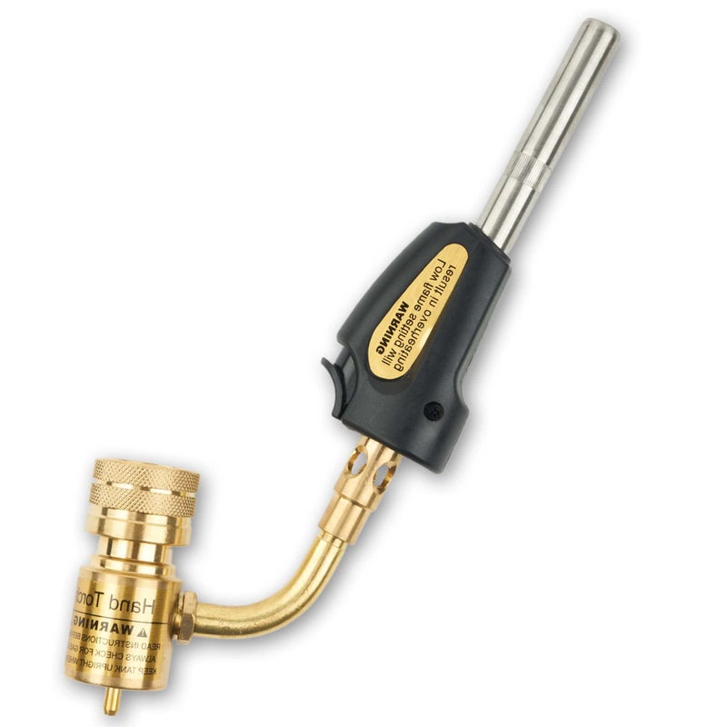Self-Ignition Stainless Steel Head MAPP Gas Torch 360Â° Swivel For Soldering, brazing