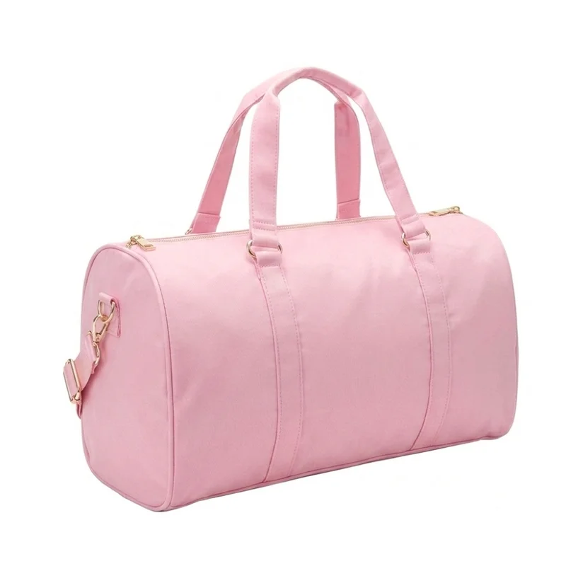 القبيلة السعيدة Personalised Duffle Bag, Baby Pink