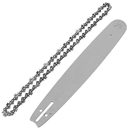Dumdaar Chainsaw Replacement Guide Bar with Chain Saw Chain Combo Set (16 inch Length) - Image 1