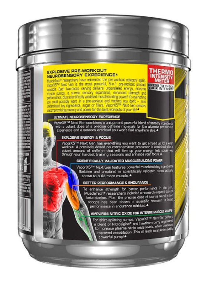 MuscleTech Vapor X5 Next Gen Pre-Workout - Fruit Punch Blast - 30 Servings - Image 2