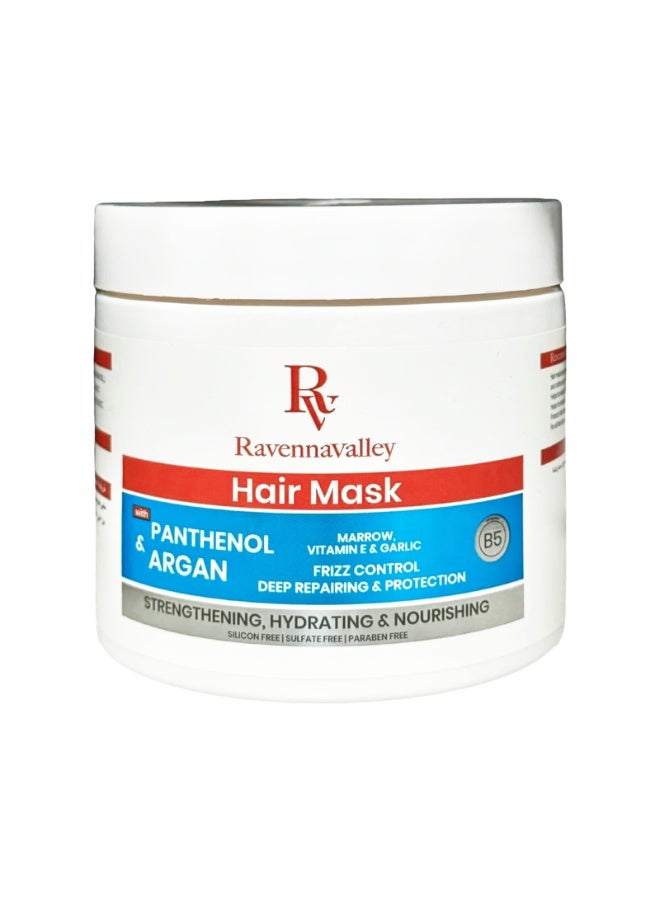 RavennaValley HAIR Mask Panthenol & Argan - 500gm - Image 1