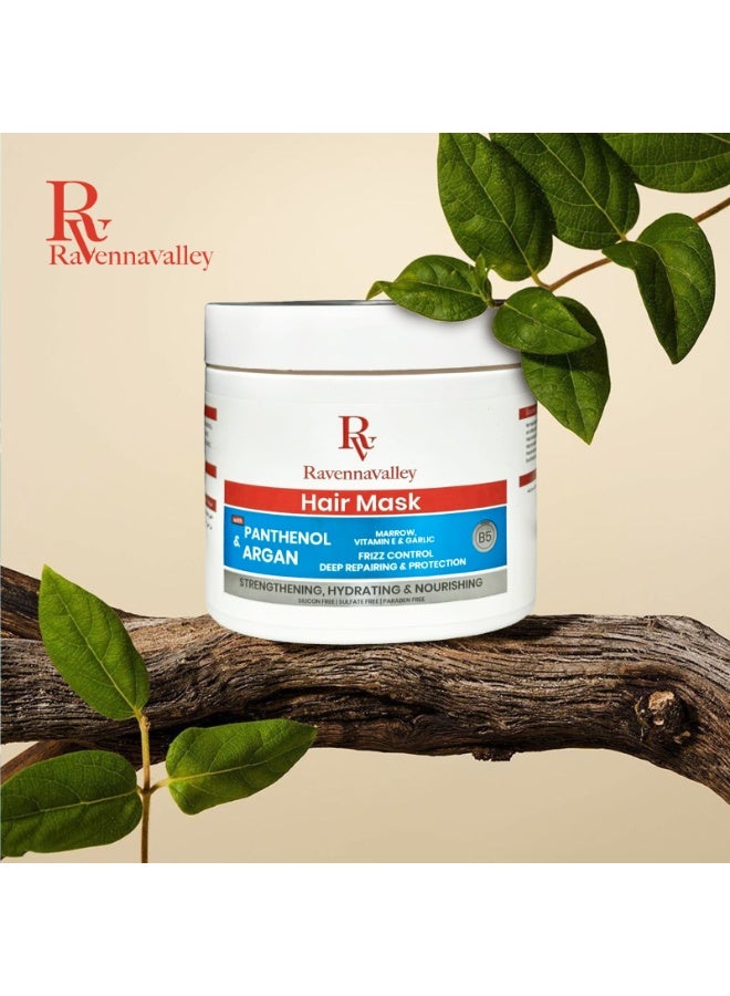 RavennaValley HAIR Mask Panthenol & Argan - 500gm - Image 4