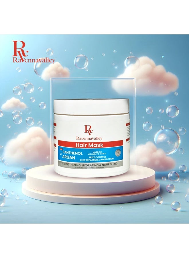 RavennaValley HAIR Mask Panthenol & Argan - 500gm - Image 3