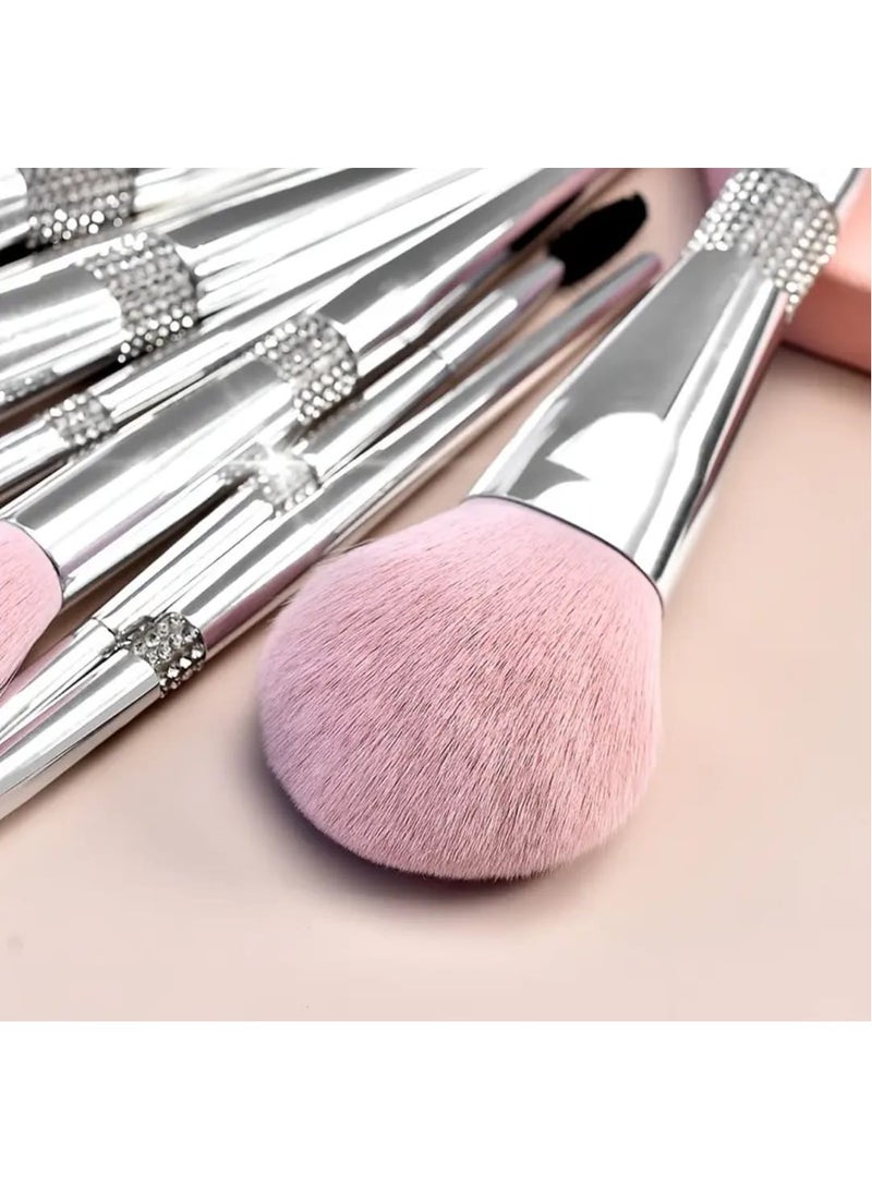 BOLREUS 11-Piece Makeup Brush Set – Elegant Beauty Tools for Face & Eyes – Soft & Luxurious Brushes for Flawless Application - Image 4