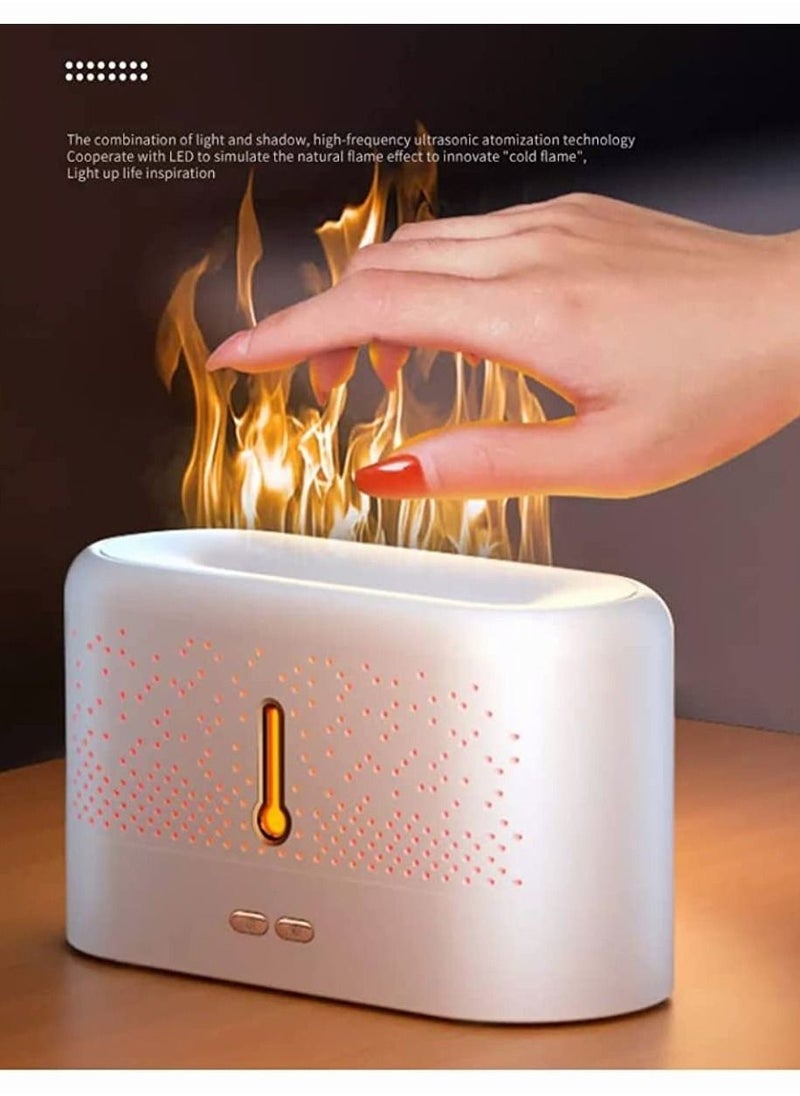 Mi VAZA - The Upgraded Essential Oils Aromatherapy Fire Diffuser Humidifier With Waterless Auto Shut-Off Protection And 7 Flame Changing Colors, Noiseless And Portable For Home,Office,Yoga - Image 1