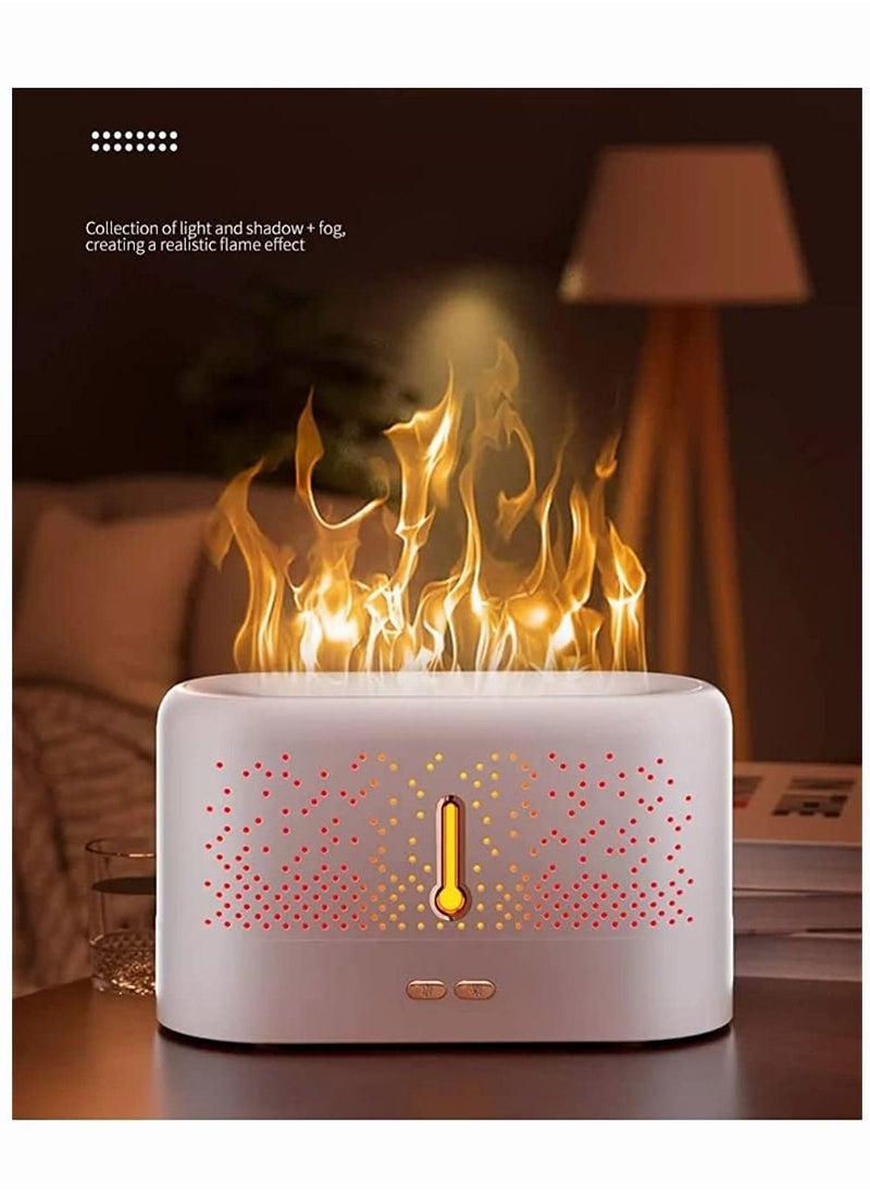 Mi VAZA - The Upgraded Essential Oils Aromatherapy Fire Diffuser Humidifier With Waterless Auto Shut-Off Protection And 7 Flame Changing Colors, Noiseless And Portable For Home,Office,Yoga - Image 1