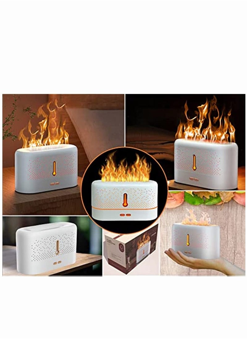 Mi VAZA - The Upgraded Essential Oils Aromatherapy Fire Diffuser Humidifier With Waterless Auto Shut-Off Protection And 7 Flame Changing Colors, Noiseless And Portable For Home,Office,Yoga - Image 1