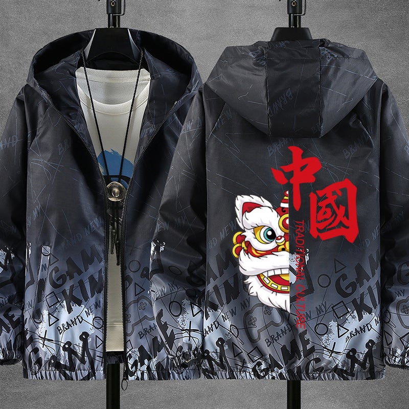 Jacket Boys' Trendy Handsome New Style Middle And Large Children'S Top Junior Senior High School Student Boys Thin Chubby Children'S Jacket - Image 4