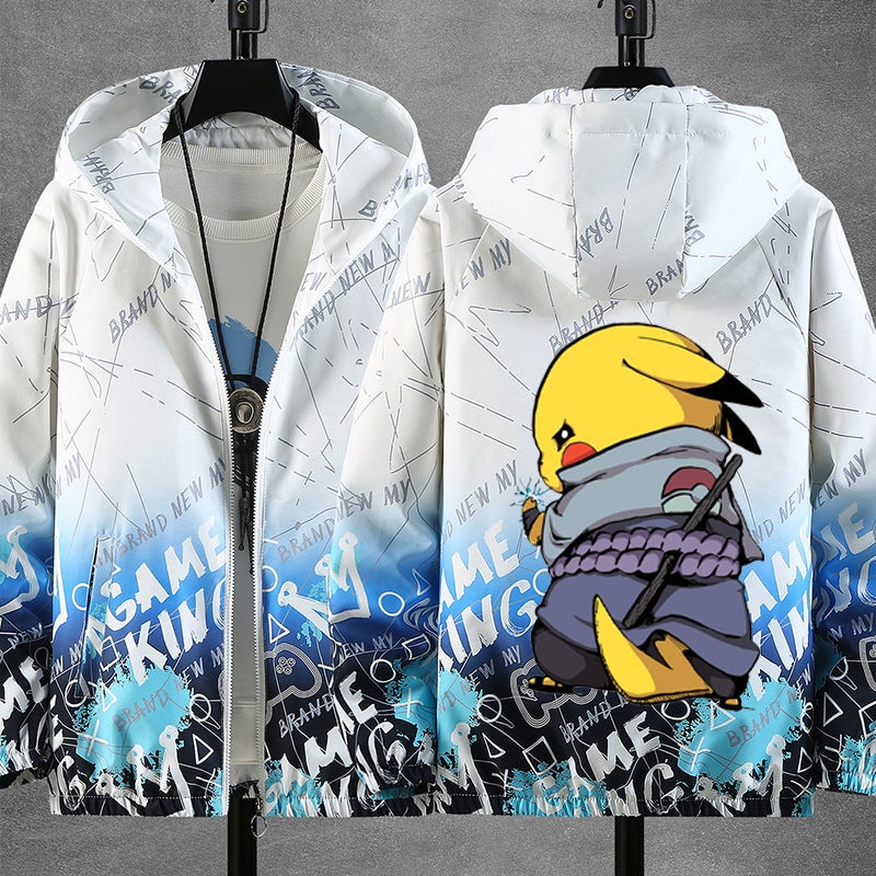 Jacket Boys' Trendy Handsome New Style Middle And Large Children'S Top Junior Senior High School Student Boys Thin Chubby Children'S Jacket - Image 1