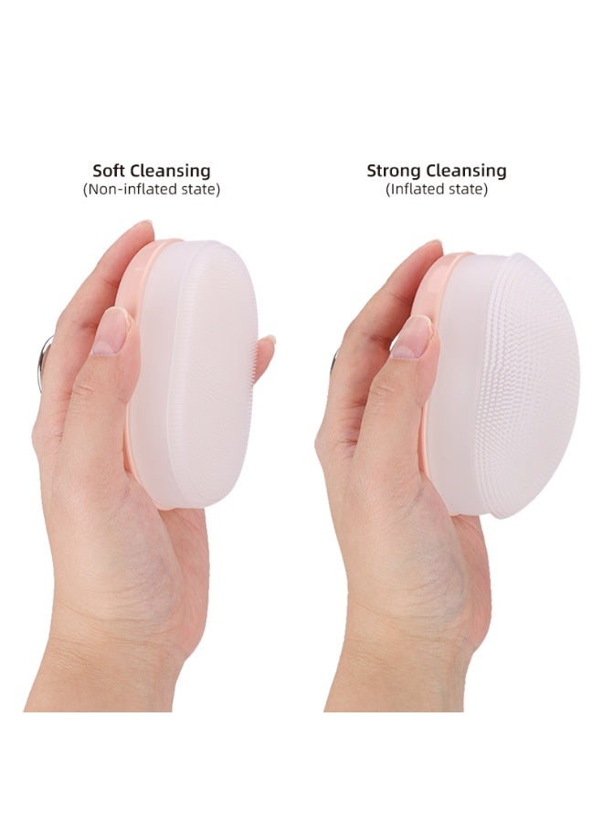 MOSH Soft Silicone Facial Cleansing Brush – Deep Pore Cleanser & Gentle Exfoliator | Blackhead Remover Face Scrubber for All Skin Types - Image 4