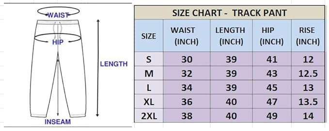 Lymio Track Pant for Men || Regular Fit || Track Pants || Full Elastic Jogger Track Pant (TP-01-Blue-S) - Image 3