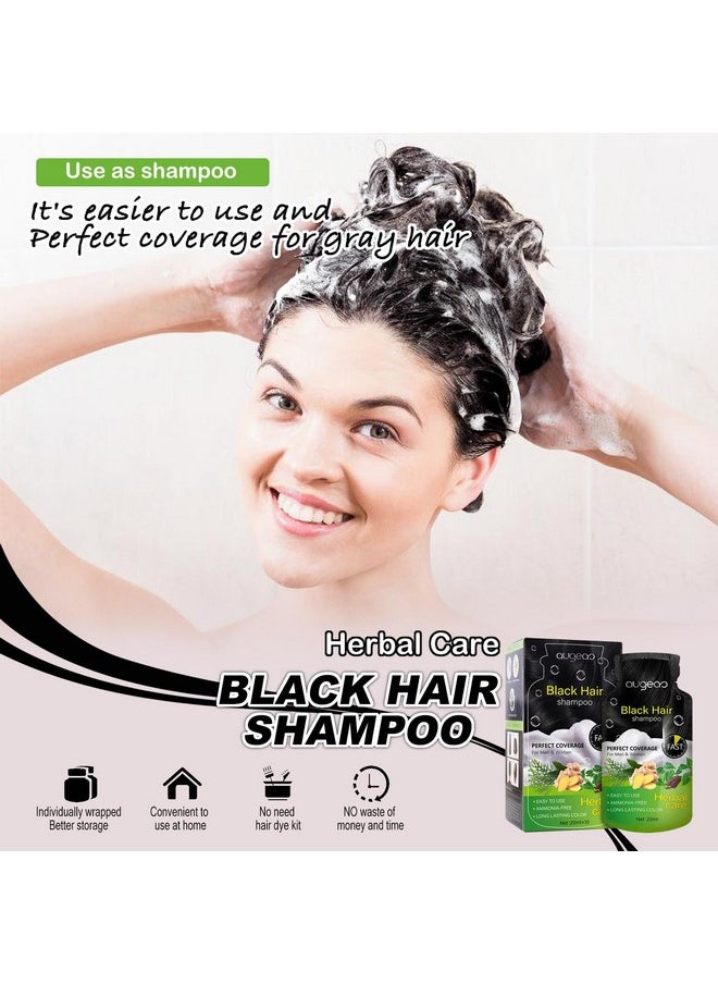 Dapoprren Bubble Plant Hair Dyenatural Plant Hair Dyenew Botanical Natural Plant Hair Dye For Grey Hairfruitcolor Hair Dyeing Cream Natural Plant Hair Dye Shampoo For Women Men (Black)  - Image 4