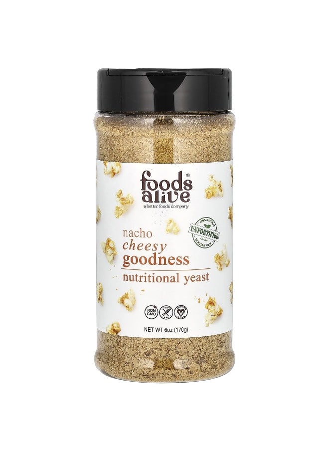 Foods Alive Foods Alive, Nutritional Yeast, Nacho Cheesy Goodness, 6 oz (170 g)  - Image 1