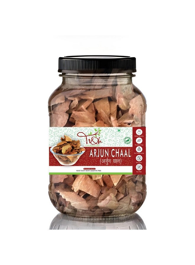 TIQH 100% Natural, Sun Dried Arjun ki Chaal- Raw |Terminalia Arjuna Bark Supports Healthy Heart Functions | Natural | No Added Preservatives | Terminalia Arjuna | Non-GMO (200 g) - Image 1