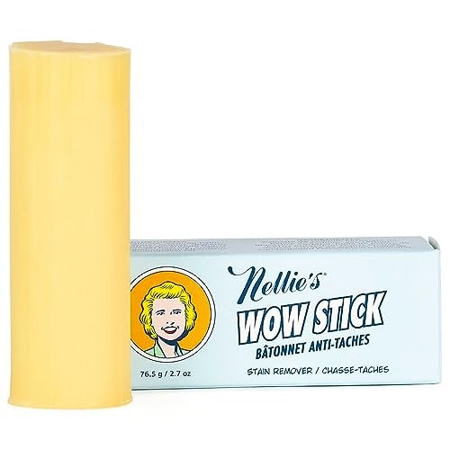 Nellie's Wow Stick - Stain Remover for Fabrics & Clothes - Cleans Grass, Makeup, Wine, Grease, Coffee, Blood for Laundry - Plant-Based (2.7 oz) - Image 1
