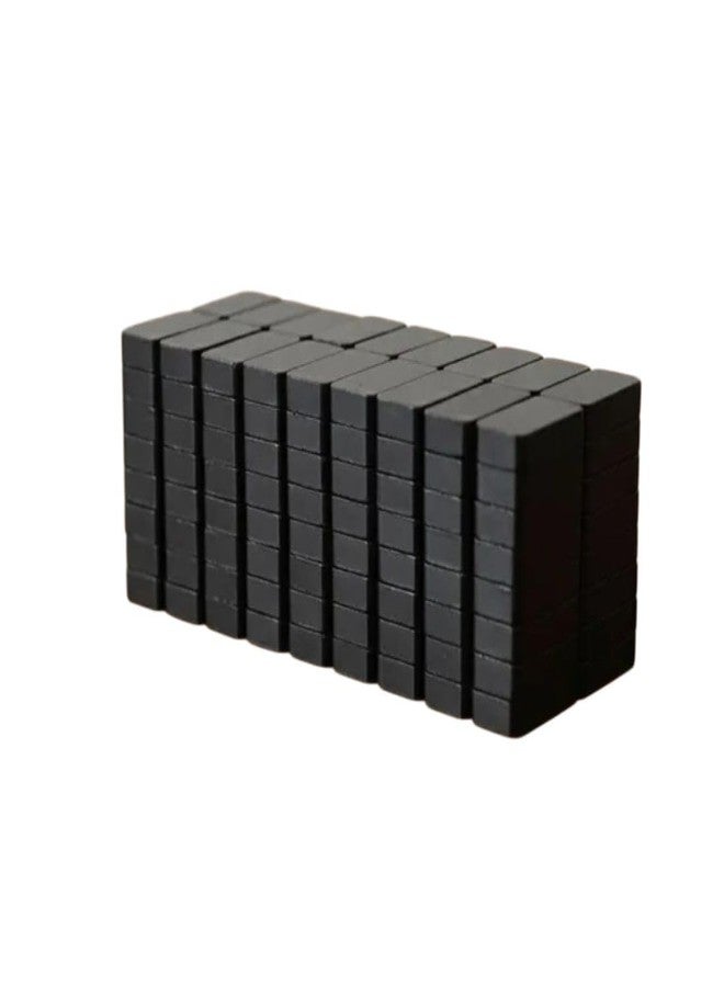 Pack Of 40 Multipurpose Rectangle Black Magnets Button, Ferrite Magnets For Magnet Craftss Hobbies Fridge Office (25 X 10 X 5) - Image 1