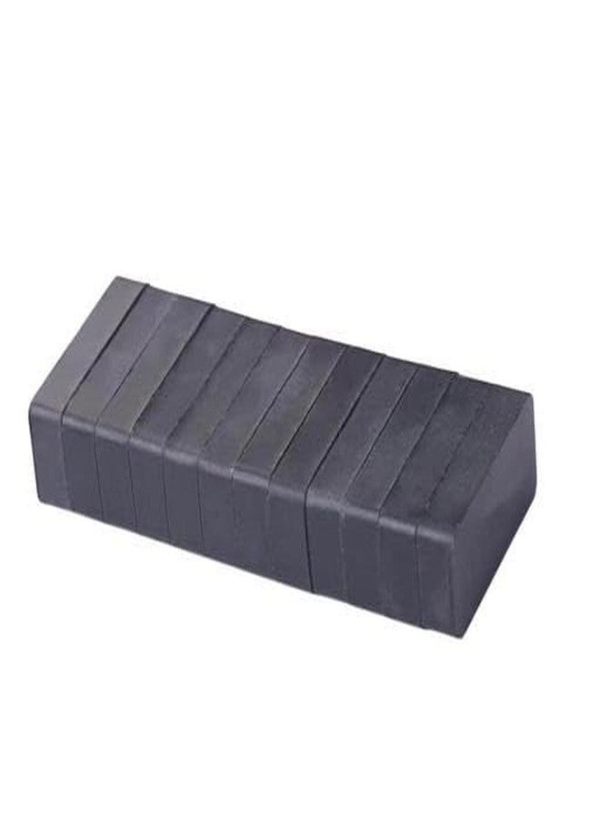 Pack Of 40 Multipurpose Rectangle Black Magnets Button, Ferrite Magnets For Magnet Craftss Hobbies Fridge Office (25 X 10 X 5) - Image 4