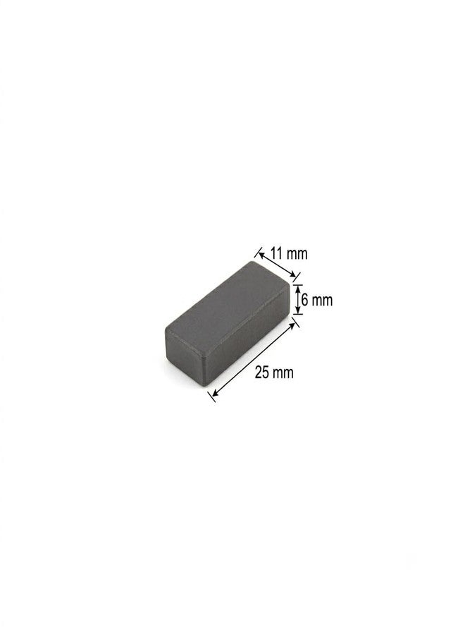 Pack Of 40 Multipurpose Rectangle Black Magnets Button, Ferrite Magnets For Magnet Craftss Hobbies Fridge Office (25 X 10 X 5) - Image 3