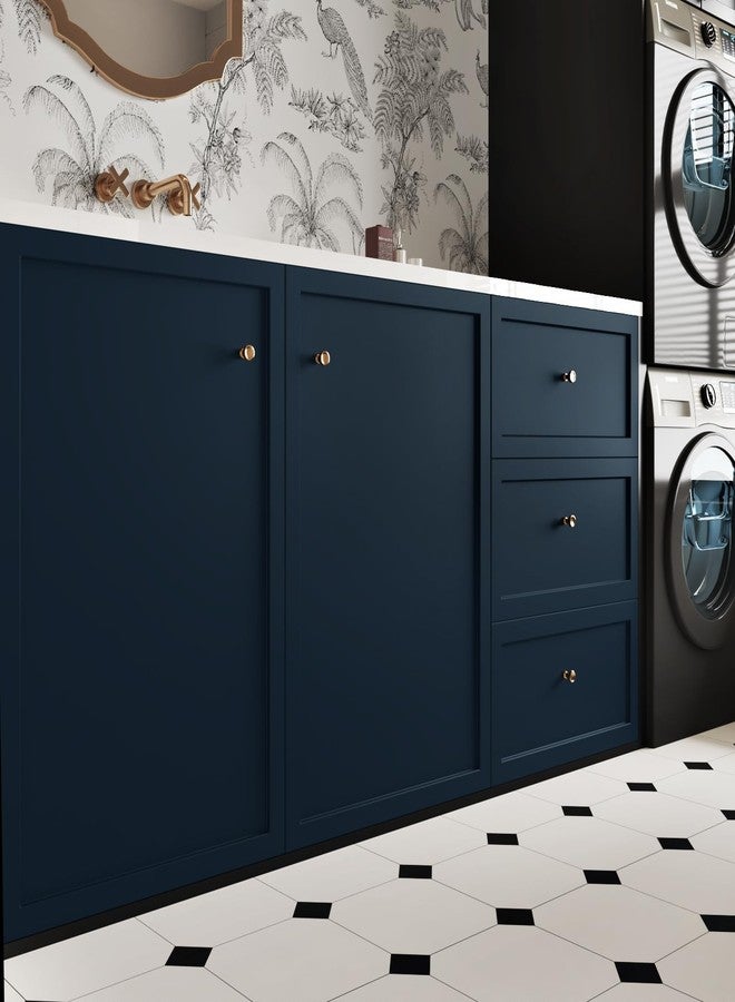 WESTICK Blue Wallpaper Peel and Stick Modern Bedroom Navy Peel and Stick Wallpaper for Bathroom Living Room Accent Walls Dark Blue Contact Paper for Cabinets and Drawers Kitchen Countertop 15.75"x78" - Image 4