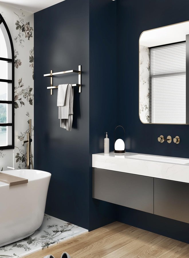 WESTICK Blue Wallpaper Peel and Stick Modern Bedroom Navy Peel and Stick Wallpaper for Bathroom Living Room Accent Walls Dark Blue Contact Paper for Cabinets and Drawers Kitchen Countertop 15.75"x78" - Image 3