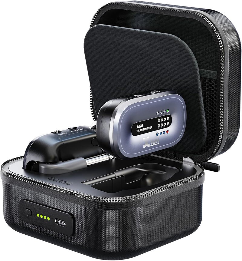Xvive AC58 Wireless Guitar System 58GHz A58 Guitar Wireless System with Charging Case for Active or Passive Pickup ElectricAcoustic Bass Guitar - Image 2