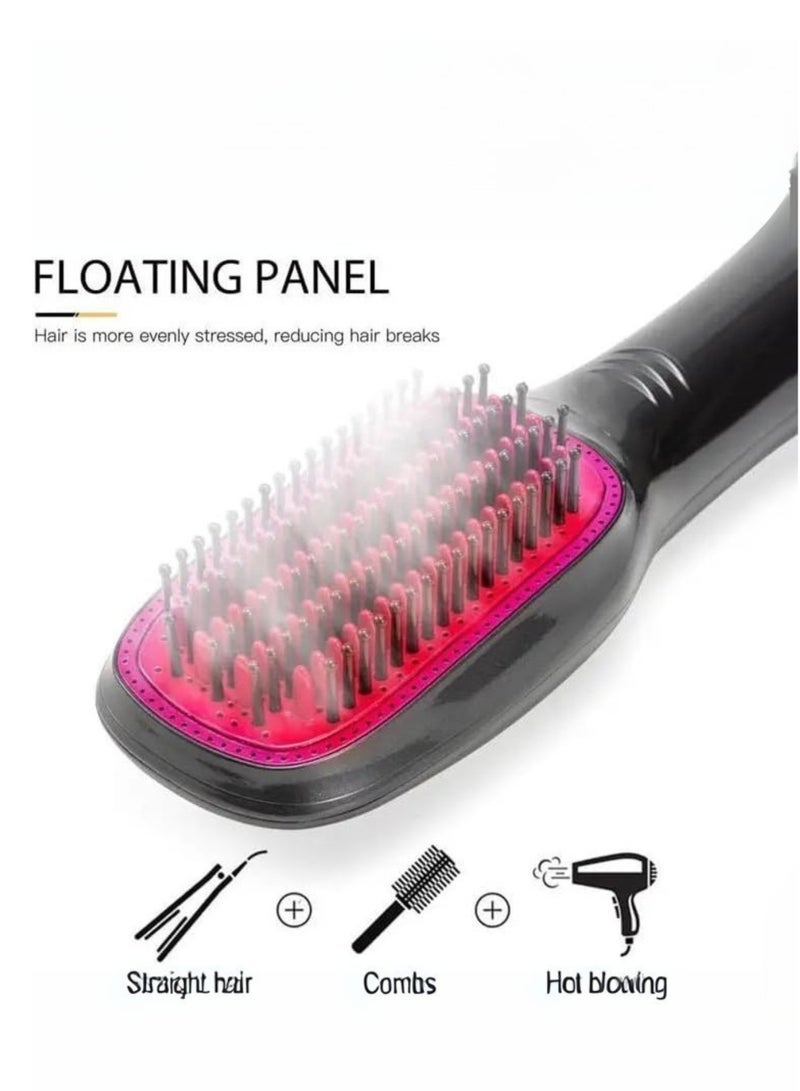 JOY CARE Joy 3-in-1 Professional Hair Styling Brush in Black & Rose Gold – Hot Air Blow Dryer, Volumizing Brush & Hair Straightener for a Salon-Perfect Blowout at Home, Ionic Ceramic Technology, 3 Heat Settings - Image 5