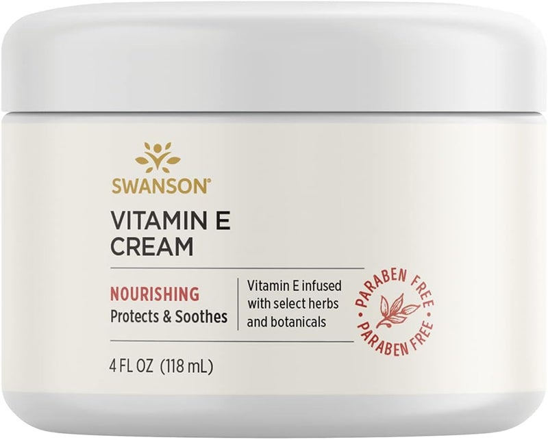 Swanson Vitamin E Cream 4 fl Ounce (118 ml) Cream