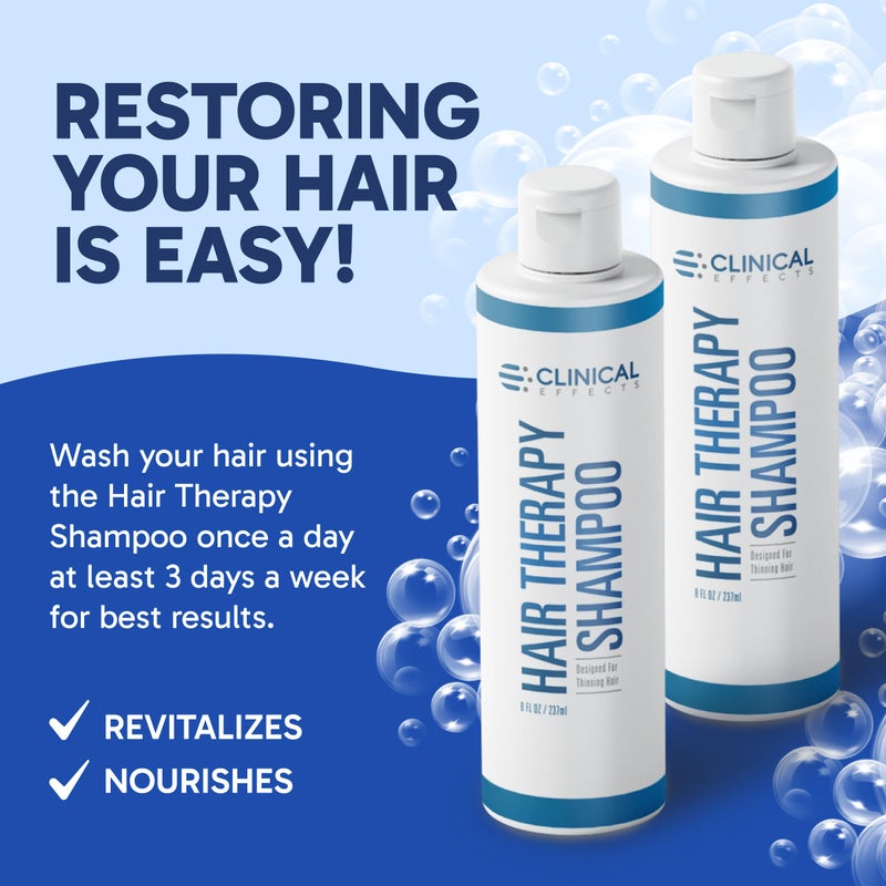 Clinical Effects Hair Therapy Shampoo â€“ Biotin Shampoo with Anagain and Baicapil - Supports Hair Growth for Women and Men - Made in the USA - 8 Fl Oz - Image 5