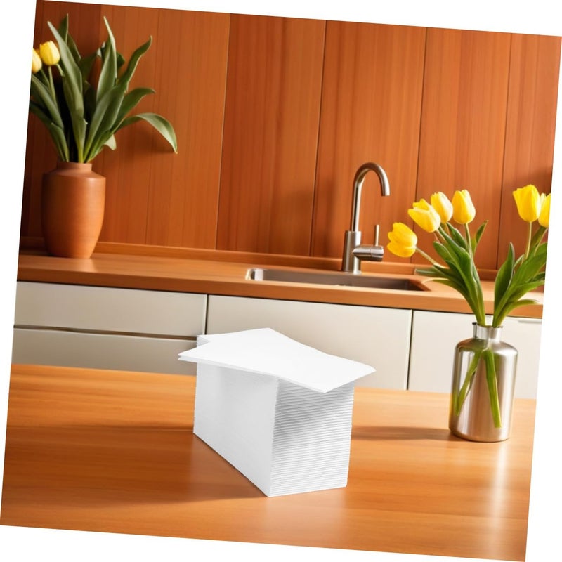 Thick 40x30cm Disposable Paper Napkins 100pcs White Soft Absorbent Table Napkins for Restaurants Weddings Parties Everyday Use - Image 5