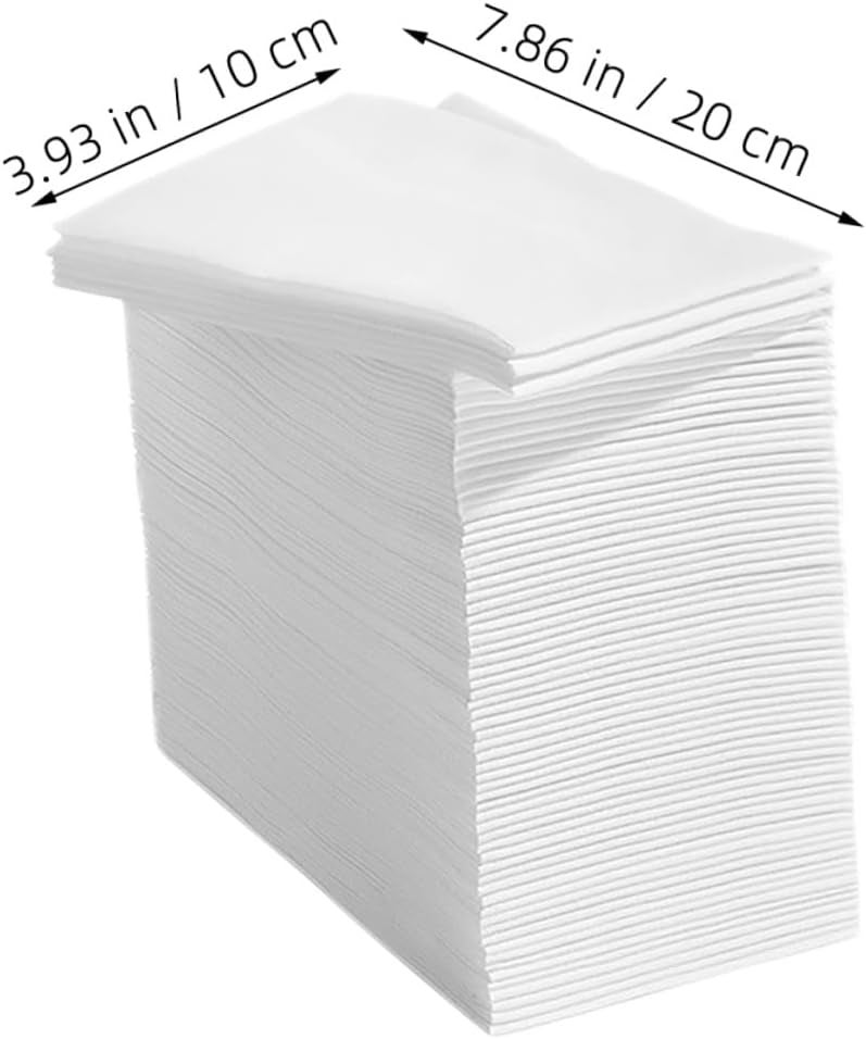 Thick 40x30cm Disposable Paper Napkins 100pcs White Soft Absorbent Table Napkins for Restaurants Weddings Parties Everyday Use - Image 2