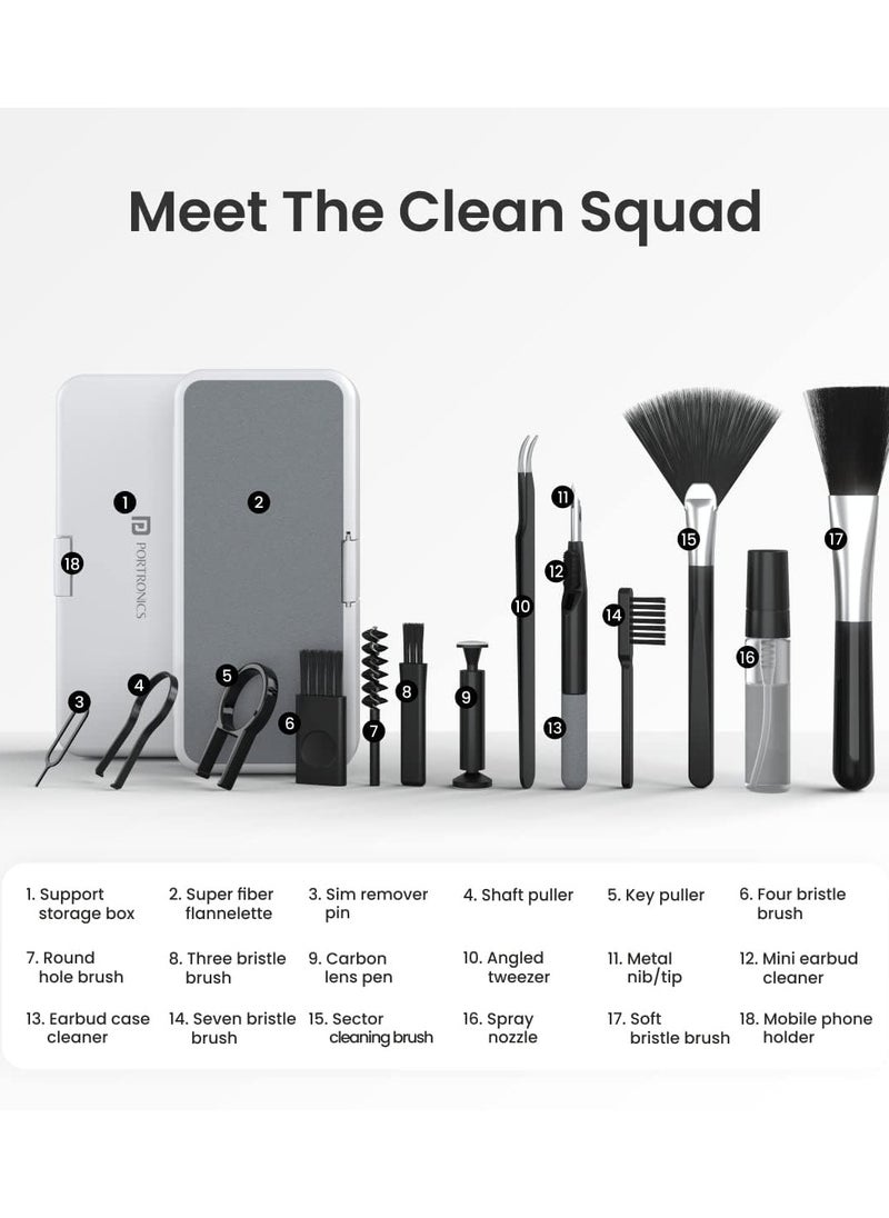 Kimaya Keyboard Cleaning Set, 19 in 1 Keyboard Cleaning Brush Kit, Multi Cleaner Cleaning Brush Cleaner Pen for Tech Technology Gadget Airpods Earbuds Laptop Mobile Phone Screen Smartphone Earphone  - Image 3