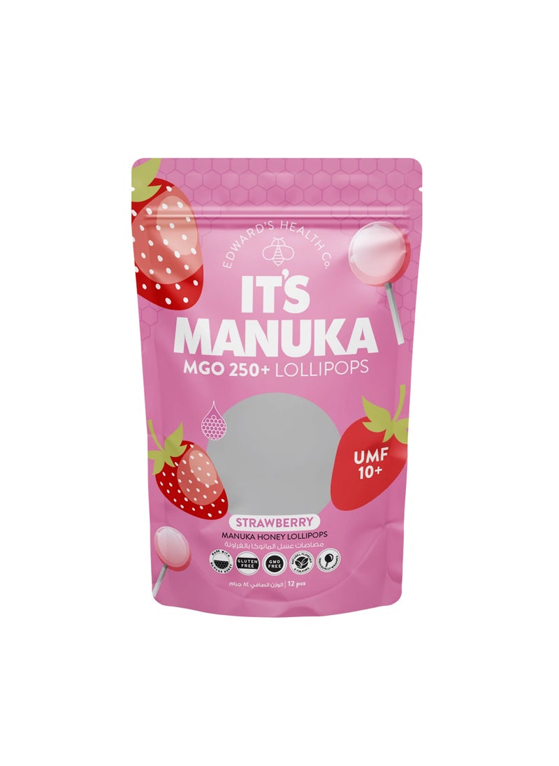 its manuka Lollipops Strawberry 12pcs  - Image 1