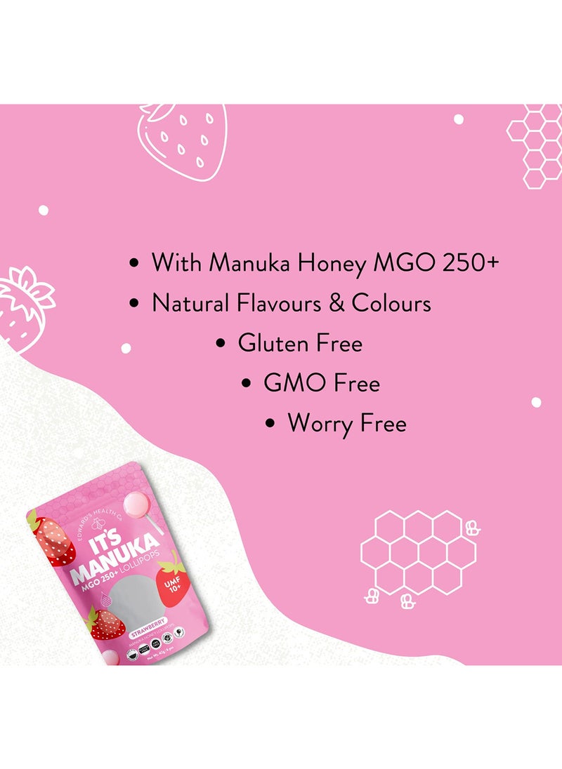 its manuka Lollipops Strawberry 12pcs  - Image 2
