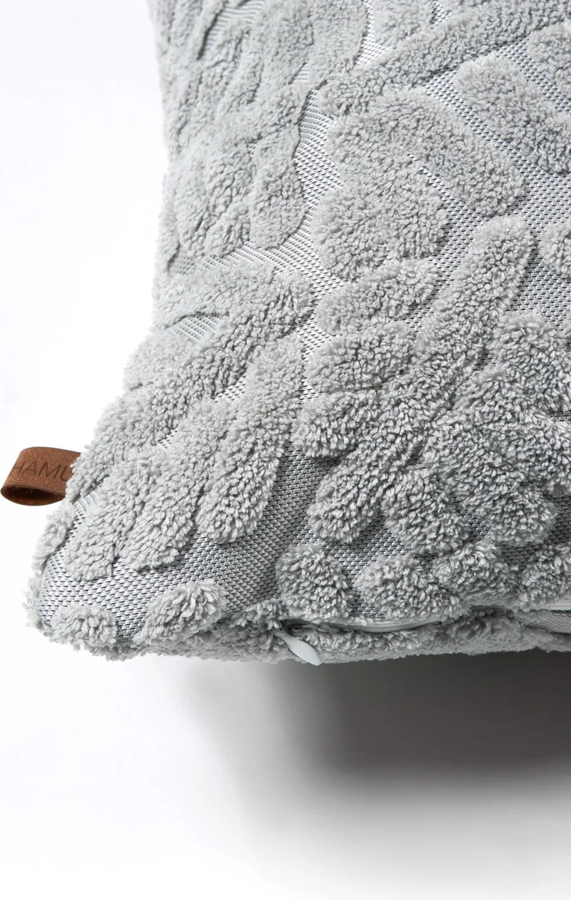 هامور Dough Bohemian Special Design Punch Punch Pattern Square Decorative Throw Pillow Case Forest Gray