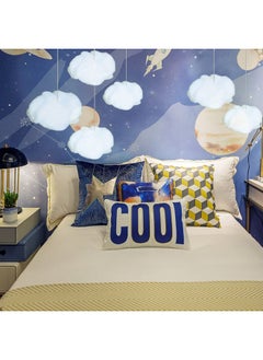 tchrules Cotton Simulation Cloud Decorations 3D Artificial Fake Clouds Props Clouds For Ceiling Room Diy Cloud Decor Art Stage Wedding Party For Stage Show Party Decor (9 Pieces Small And Medium Size)  - Image 5