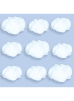 tchrules Cotton Simulation Cloud Decorations 3D Artificial Fake Clouds Props Clouds For Ceiling Room Diy Cloud Decor Art Stage Wedding Party For Stage Show Party Decor (9 Pieces Small And Medium Size)  - Image 1