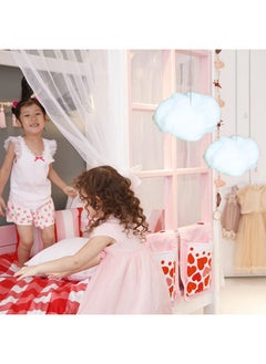 tchrules Cotton Simulation Cloud Decorations 3D Artificial Fake Clouds Props Clouds For Ceiling Room Diy Cloud Decor Art Stage Wedding Party For Stage Show Party Decor (9 Pieces Small And Medium Size)  - Image 4
