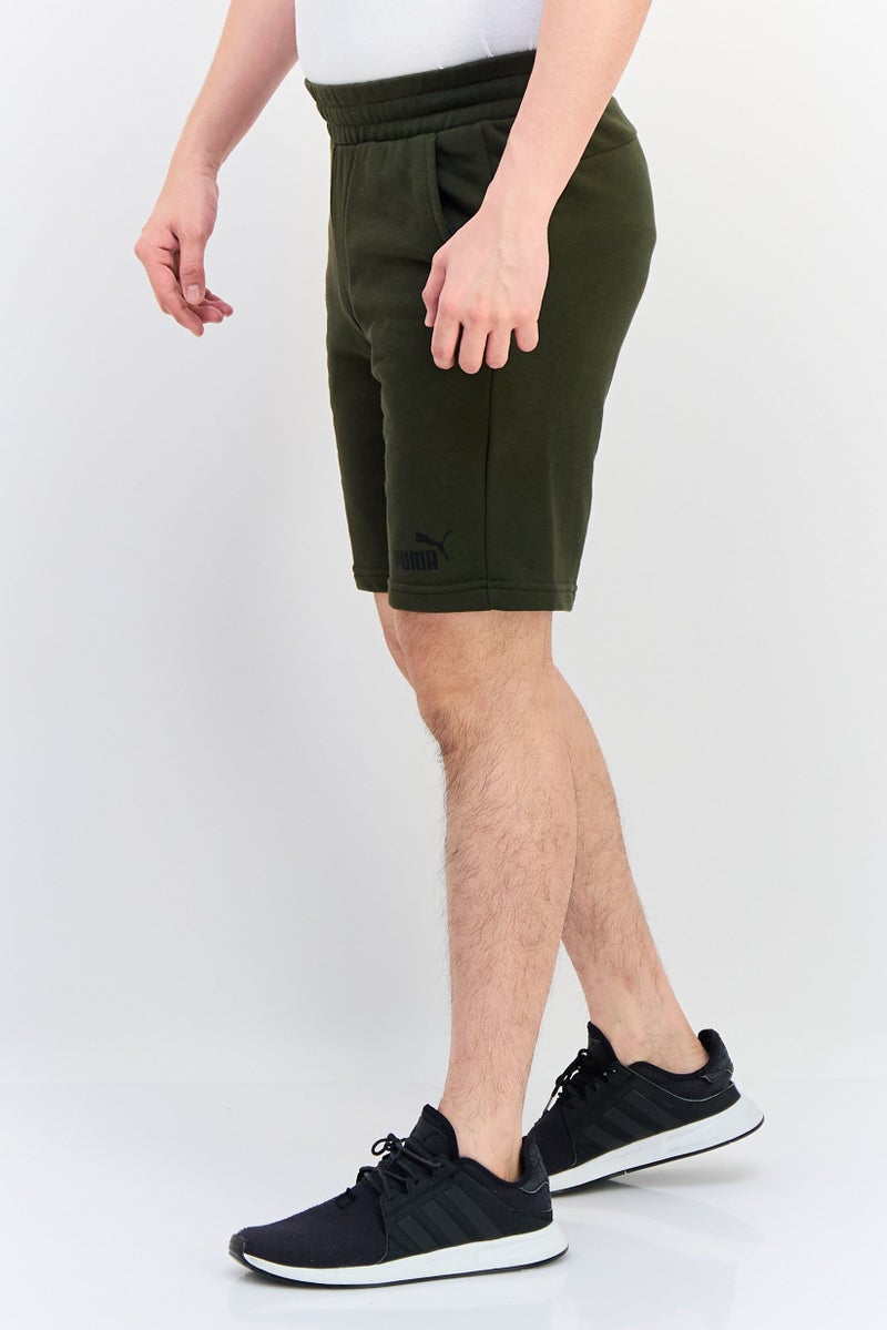 PUMA Men Regular Fit Brand Logo Outdoor Shorts, Army Green - Image 4