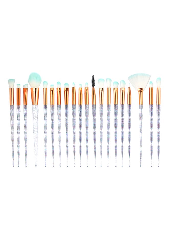 NIBEMINENT 20-Piece Eye Makeup Brush Set Multicolour 