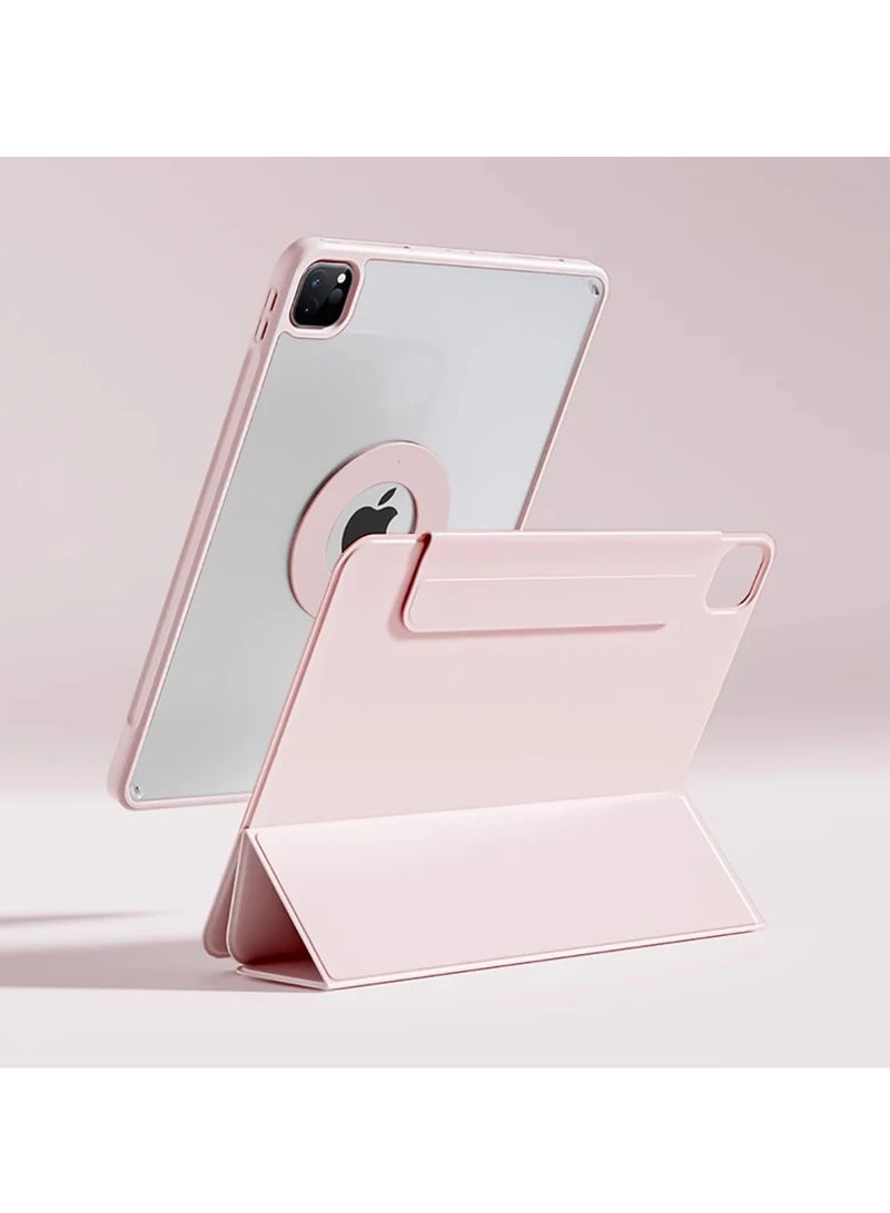 Case for Apple iPad Pro 13 inch M4 2024 Case Cover, Smart Detachable Magnetic Shockproof Case Cover for Apple iPad Pro 13 inch M4 2024, (Pink) - Image 2