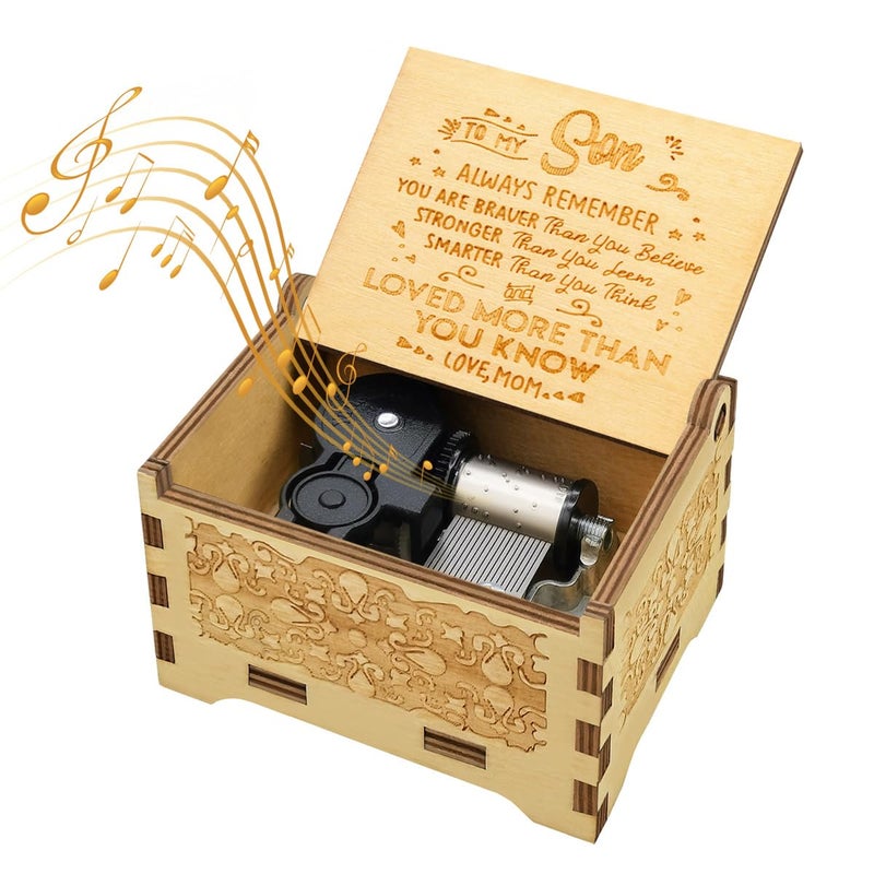 Sooharic Music Box for Son Gifts from Mom Unique Gifts for Son Suitable for BirthdayChristmasKeepsake